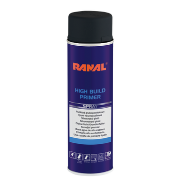 Ranal HB 1K alapozó+ filler  spray 500 ml fekete