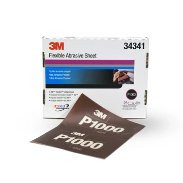 3M Rugalmas kézi csiszoló lapka, puha felfogó a dobozban, 140 mm x 170 mm P1000 (25 DB.)