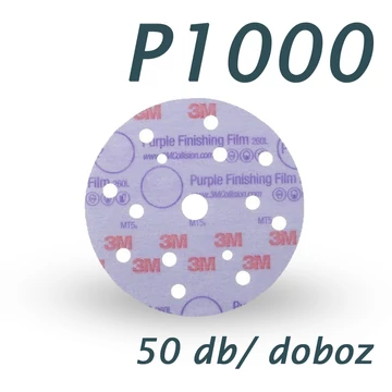 3M 260L filmhordozós finom csiszolókorong 51157 15 lyukú 260L+ P1000