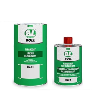 Boll 2K HS Színtelen lakkszett ( 1 liter lakk + 0,5 liter edző )