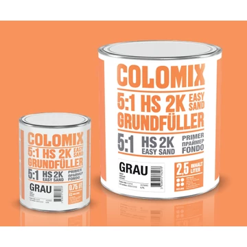 Colomix 2K Filler szett HS easy szürke 0,75 + 0,15 liter edző (5+1)