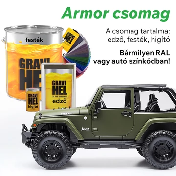 Gravihel Armor MATT festékszett Szórópisztollyal vagy hengerrel történő felvitelhez ( 1,5 liter )