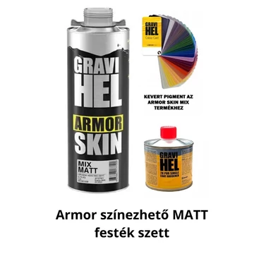 Gravihel Armor MATT festékszett rücsipisztolyra szerelhető dobozban