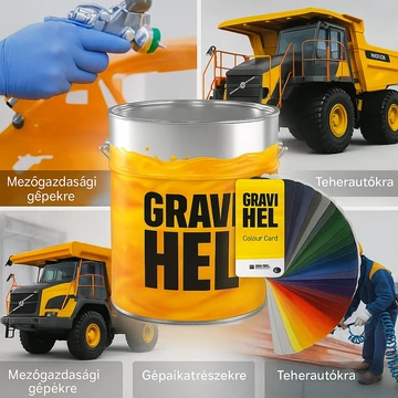 Gravihell 2K 402-001 PUR matt festékszett (1,49 liter)