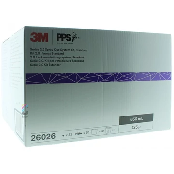 3M 26026 Belső tartály 0,6 literes fedéllel, 125 mic (50db)