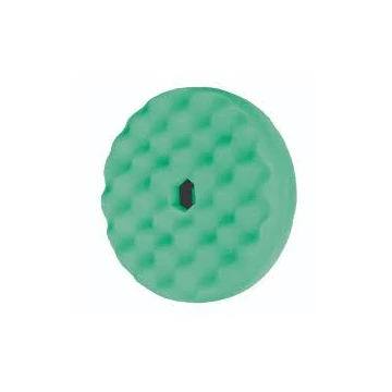 3M  50962 Gyorscsatlakozós kétoldalas polírszivacs átmérő 150 mm - hullámos, zöld