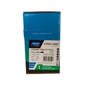 Norton Cyclonic A975 csiszoló tekercs P120 zöld 72mmx12méter