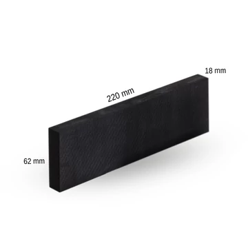 NAT csiszoló stekli szivacs 220 mm x 62 mm fekete (kemény)