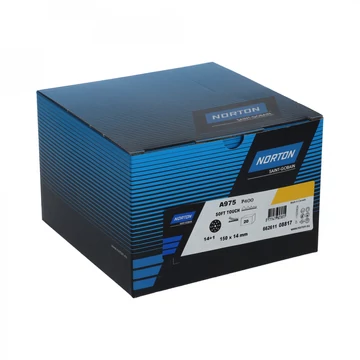 Norton Pro A975 Soft-Touch szivacsos tépőzáras korong 150 mm (20 db/csomag) P1000 Fehér