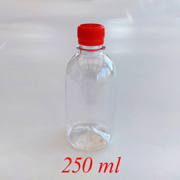 PET flakon kupakkal 250 ml