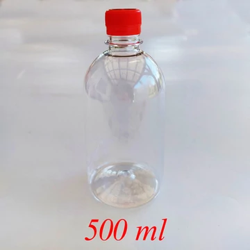 PET flakon kupakkal 500 ml