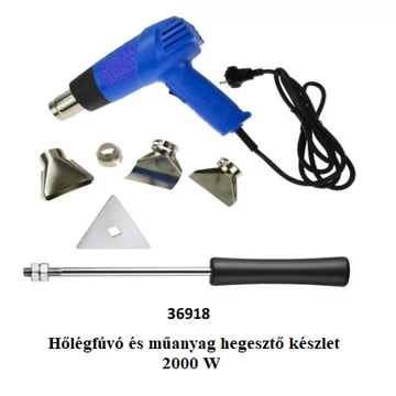 Sico hőlégfúvó + műanyag hegesztő készlet 7 db-os