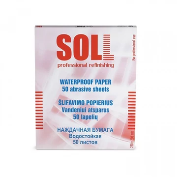 Soll vizes csiszolópapír 230 x 280 mm piros P800