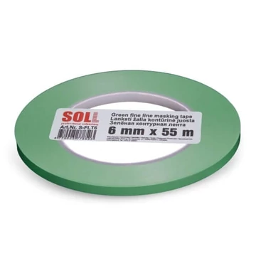 SOLL zöld fine line szalag 6mm x 55 méter