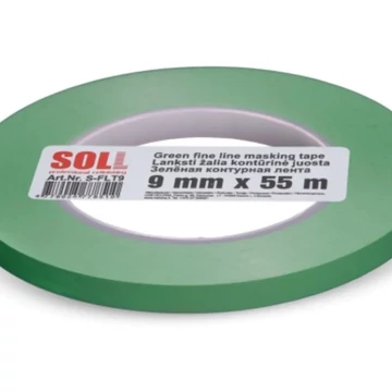 SOLL zöld fine line szalag 9mm x 55 méter