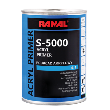 Ranal S-5000 - acryl filler 4+1 (1 L + 0,25 l ) fehér