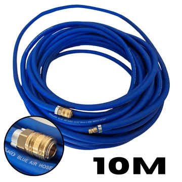 Sico Italko levegőtömlő 10 méter, csatlakozókkal  20 bar 8 mm belső, kék