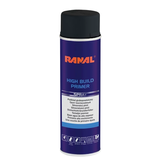 Ranal HB 1K alapozó+ filler  spray 500 ml fekete