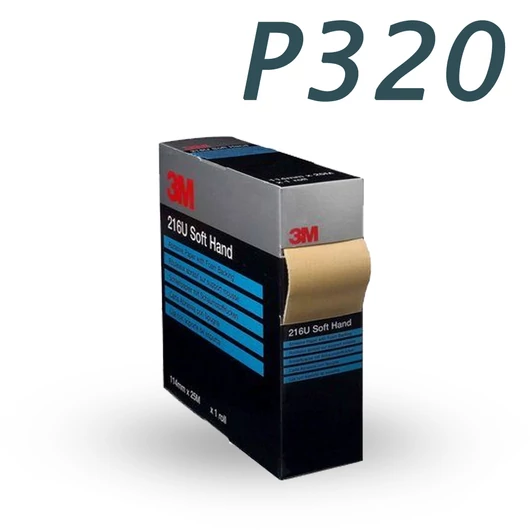 3M 216U perforált szivacsos csiszoló tekercs 50335, P320 114mm x 25m