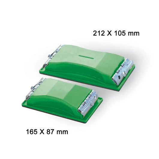 Boll csiszoló stekli műanyag csíptetős zöld 165 X 87 mm