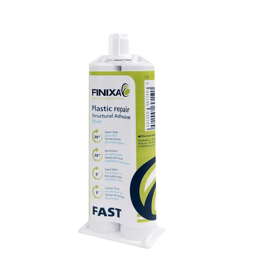 Finixa műanyag javító 'gyors' (25 sec) fekete – 50 ml
