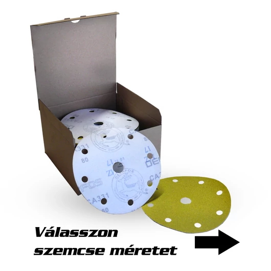 Deer tépőzáras csiszoló korong 9 lyukas 150 mm átmérő