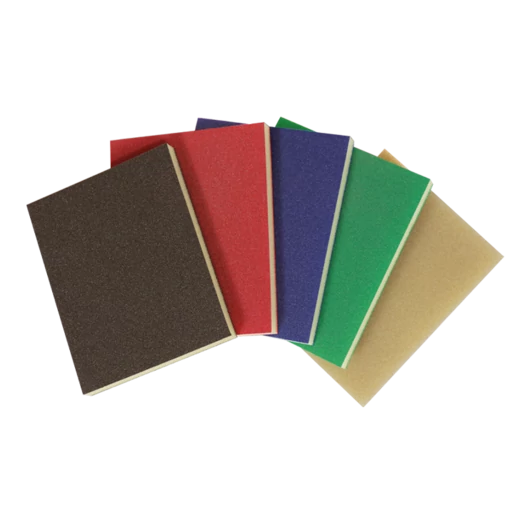 Kovax Kétoldalas csiszoló szivacs PIROS 123 x 98 x 13 mm, Finom P360-400