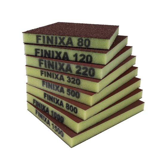 Finixa Kétoldalas csiszoló szivacs 120X98X13mm P220