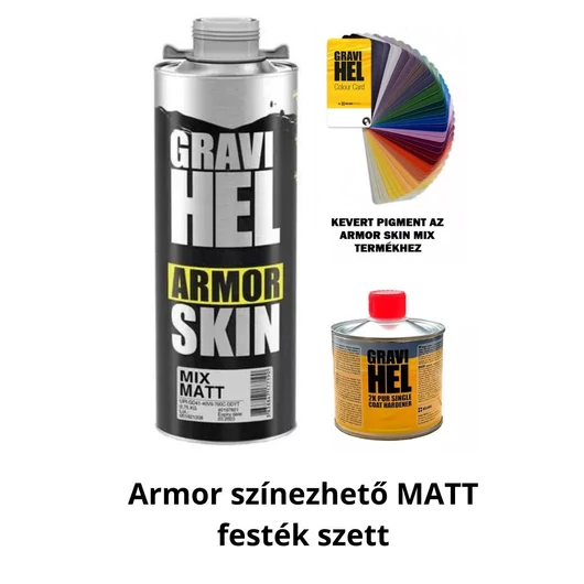 Gravihel Armor MATT festékszett rücsipisztolyra szerelhető dobozban