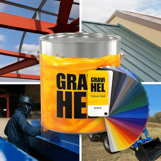 Gravihell 1K 202-014 Alkyd single coat (alapozó+fedő egyben) fényes festékszett (1,15 liter)