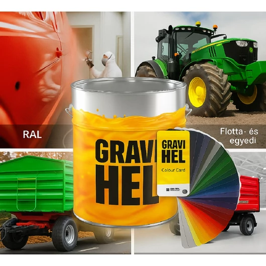 Gravihell 2K 450-005 PUR HS magasfényű festék szett (1,49 liter)