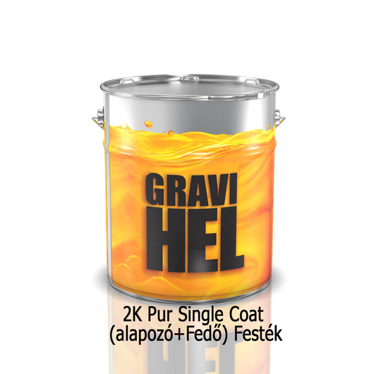 Gravihell 2K 420-015 PUR HS alapozó+fedő festék 1 liter