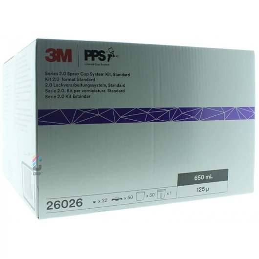 3M 26026 Belső tartály 0,6 literes fedéllel, 125 mic (50db)