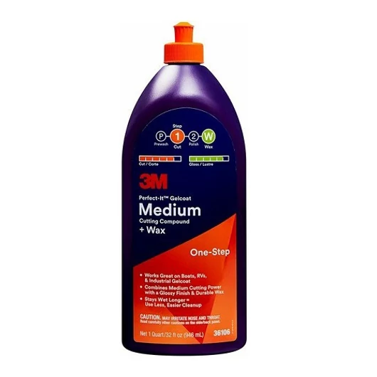 3M  36106E Perfect-It Gelcoat Medium polír+wax 946 ml marine