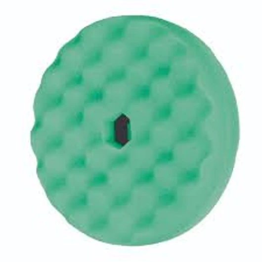 3M  50962 Gyorscsatlakozós kétoldalas polírszivacs átmérő 150 mm - hullámos, zöld