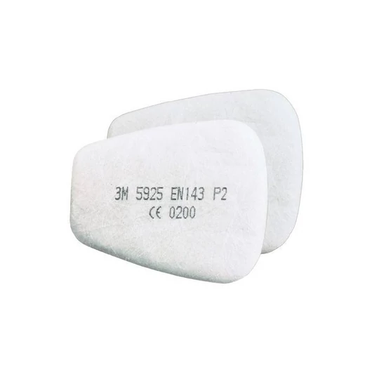 3M 5925/6925 P2 részecskeszűrő (2 db / csomag) - vízbázisú festékhez ajánlott