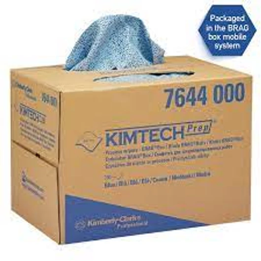 Kimtech Brag dobozos kék törlőkendő lapok KC-7644 (160 lap - 30,5 x 42,5cm)