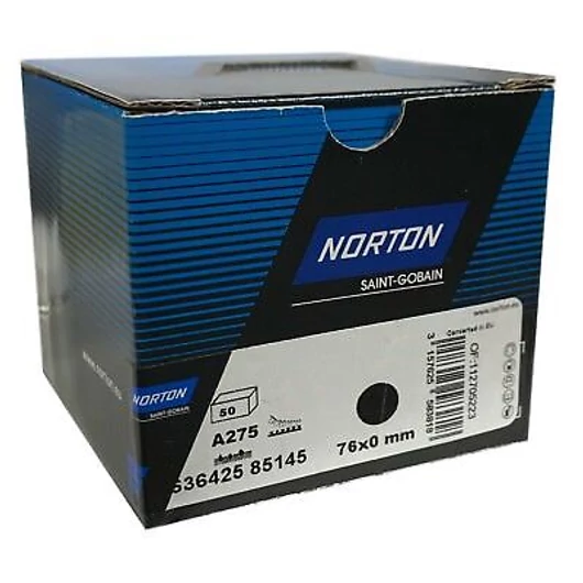 Norton A275 75 mm-es körpapír P500 lyuk nélküli