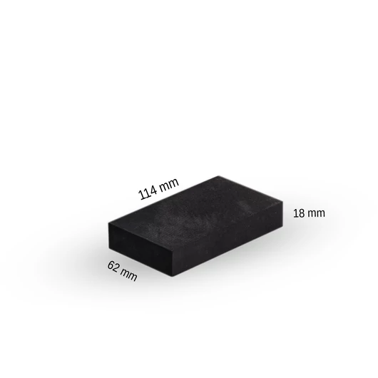NAT csiszoló stekli szivacs 114 mm x 62 mm fekete (kemény)