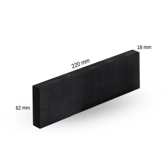 NAT csiszoló stekli szivacs 220 mm x 62 mm fekete (kemény)