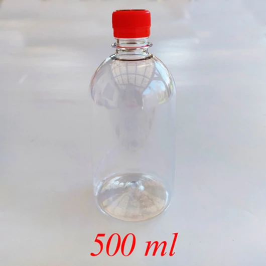 PET flakon kupakkal 500 ml