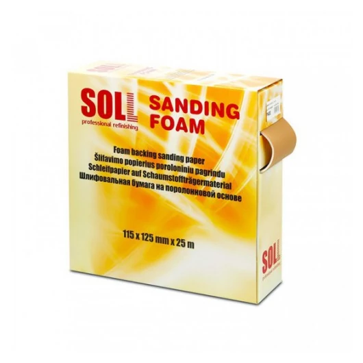 Soll Csiszoló szivacs tekercsben 115X125 mm 25m, sárga P320