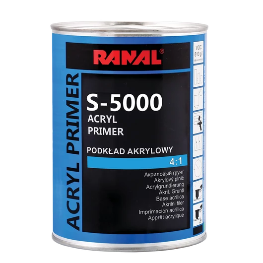 Ranal S-5000 - acryl filler 4+1 (1 L + 0,25 l ) fekete