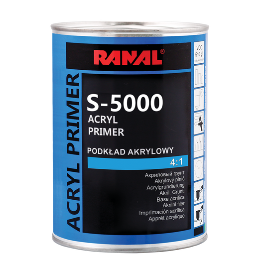 Ranal S-5000 - acryl filler 4+1 (1 L + 0,25 l ) fekete