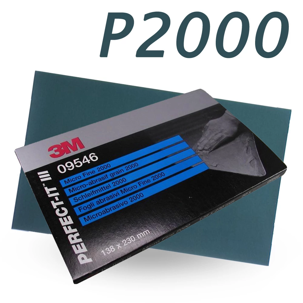 3M 9546 nedves csiszoló papír 138 mm x 230 mm P2000