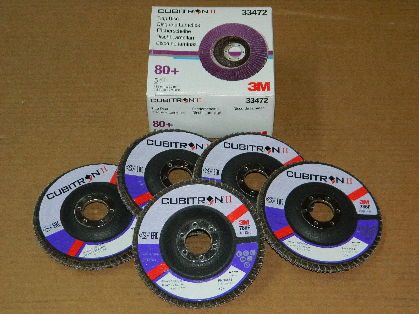 3M 33472 T29 Cubitron II legyezőtárcsa  115mmx22mm P80