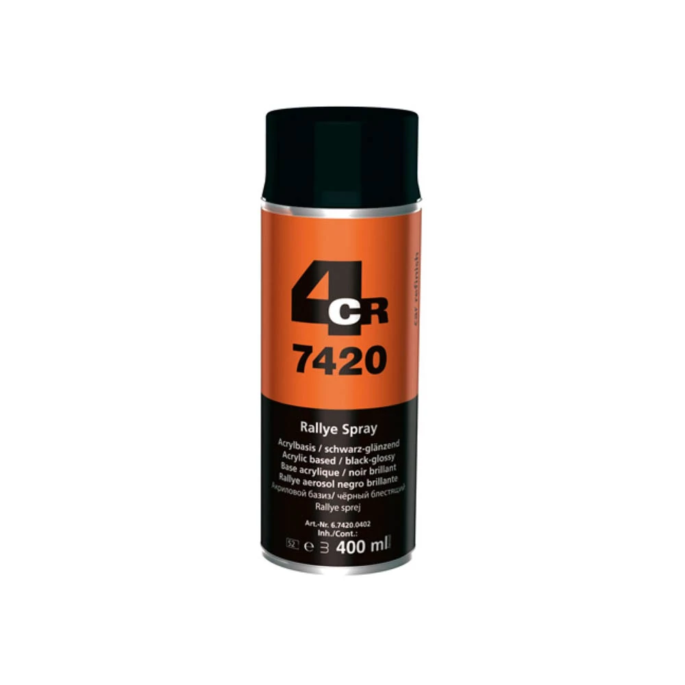 4CR 7420 Rallye spray matt fekete 400ml