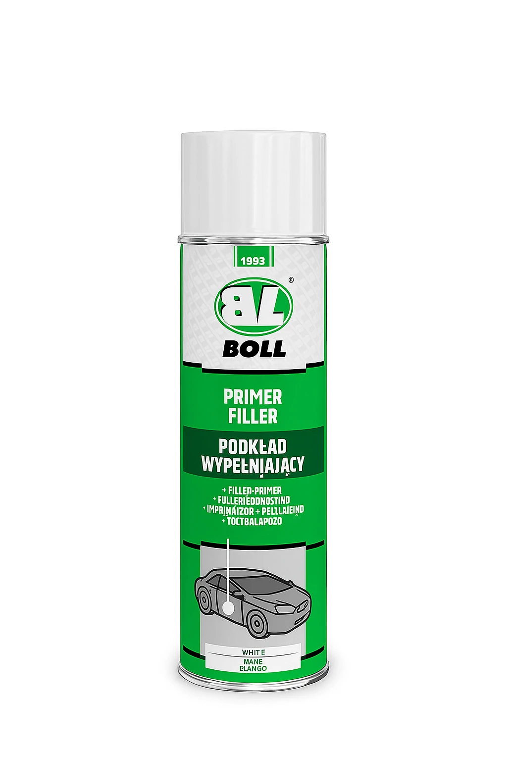 Boll 1K alapozó+ filler  spray 500 ml fehér