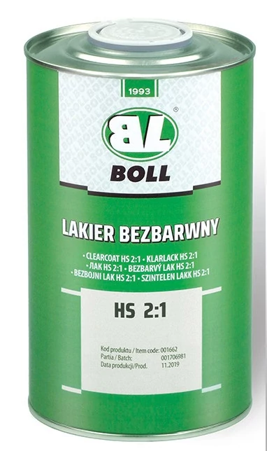 Boll 2K HS Színtelen akril lakk 1 liter