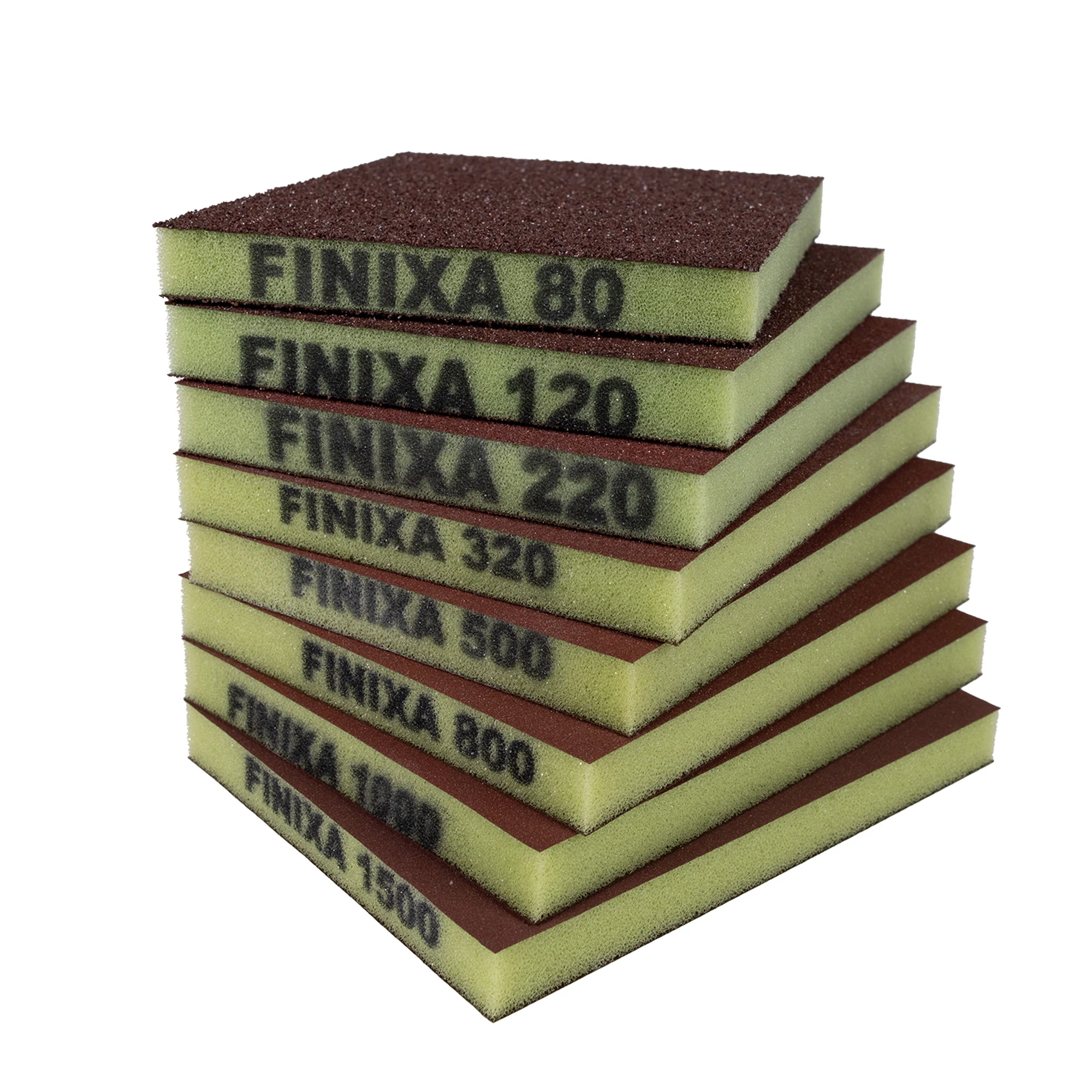 Finixa Kétoldalas csiszoló szivacs 120X98X13mm P220